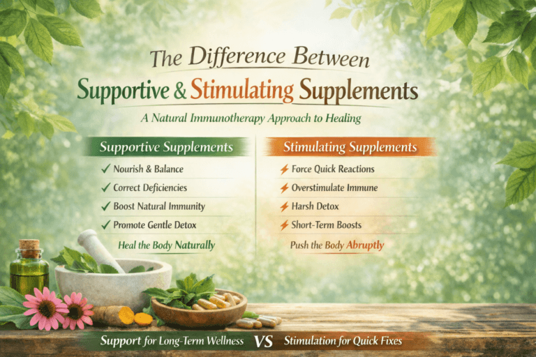 The Difference Between Supportive and Stimulating Supplements